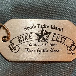 Vintage 2000 Bike Fest Dog Tag